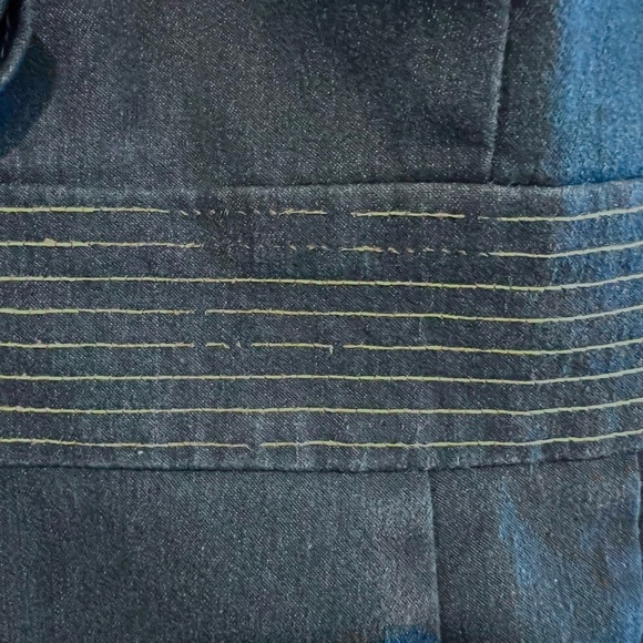 Sandra Warren Blue Denim Ruffle Dress, Women’s 16 - Picture 8 of 10